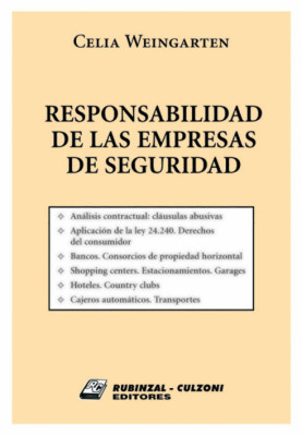 Responsabilidad de las empresas de seguridad.