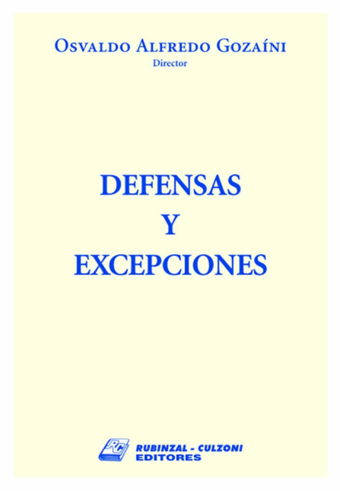 Defensas y excepciones.