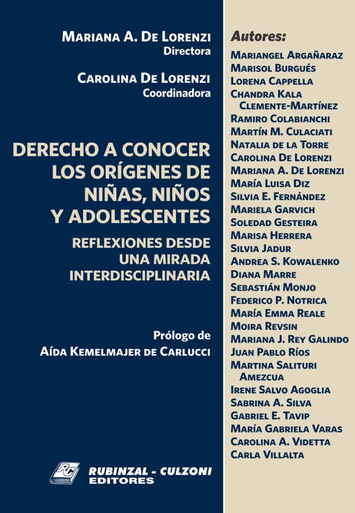 Derecho a conocer los origenes de ninas, ninos y adolescentes