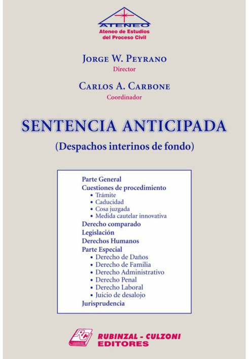 Sentencia Anticipada (Despachos interinos de fondo).