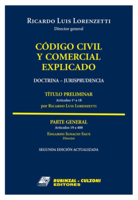 Titulo preliminar. Libro 1: Parte general