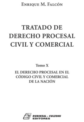 Tomo X. El Derecho Procesal en el Codigo Civil y Comercial de la Nacion